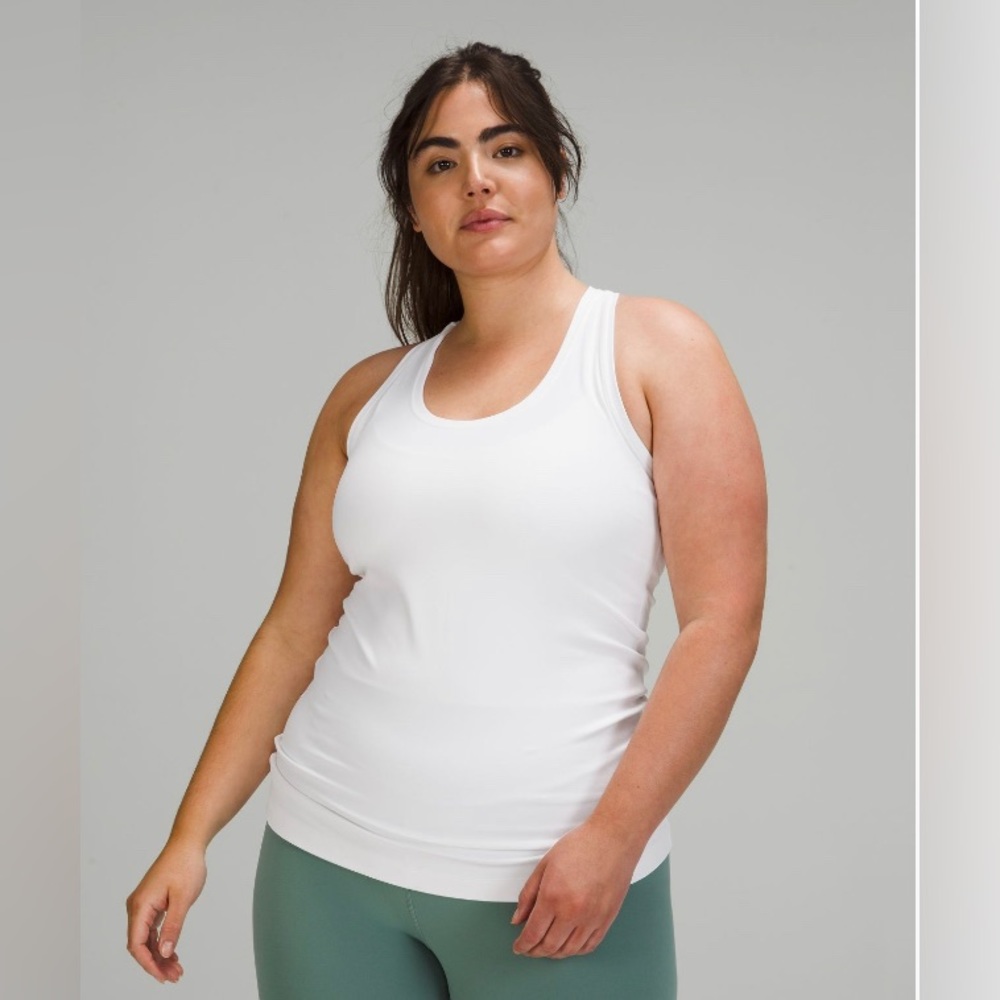 Lululemon white Nulu tank top